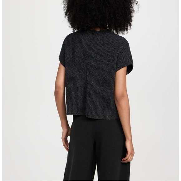 Free People Beach Gray Freya Short Sleeve Knit Sweater Size Extra Small - Picture 2 of 8